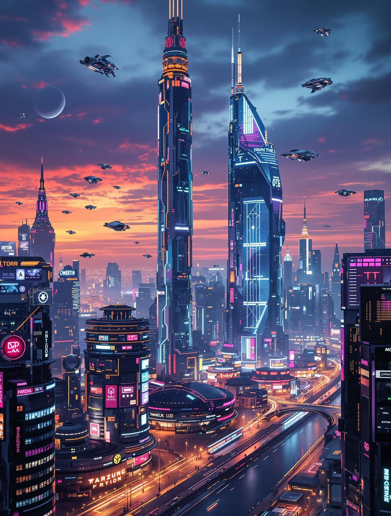 亚洲第一影院出品科幻电影《未来都市》官方海报，展现2050年绿色智能城市的宏伟蓝图